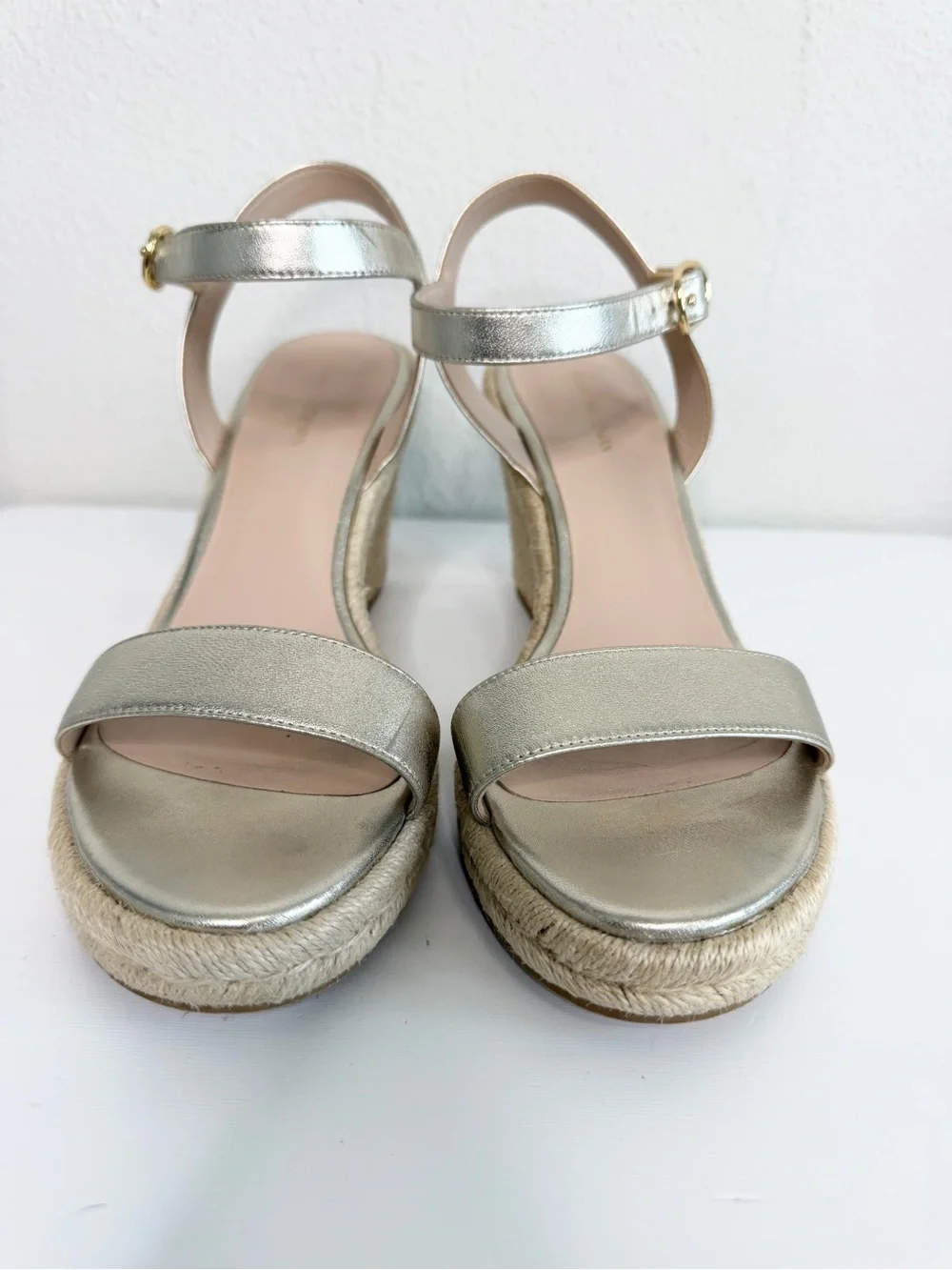 Stuart Weitzman Teddi Espadrille wedge Sandals Size 9 - Picture 4 of 7
